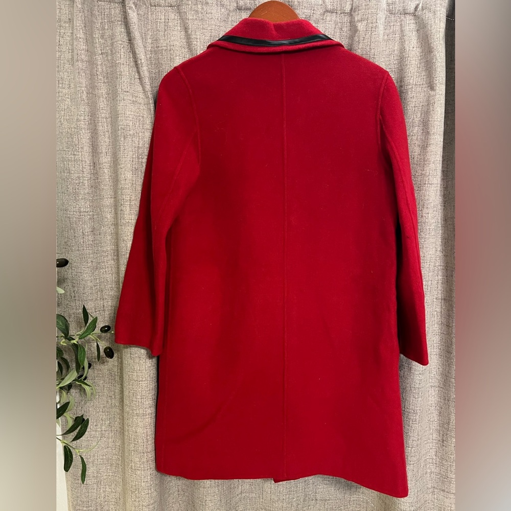 NWT Red Wool Coat - Picture 6 of 6